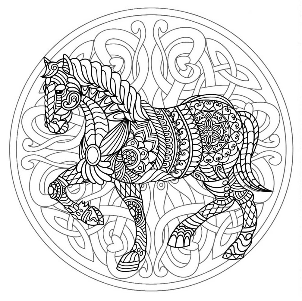 Mandalas Cheval 45